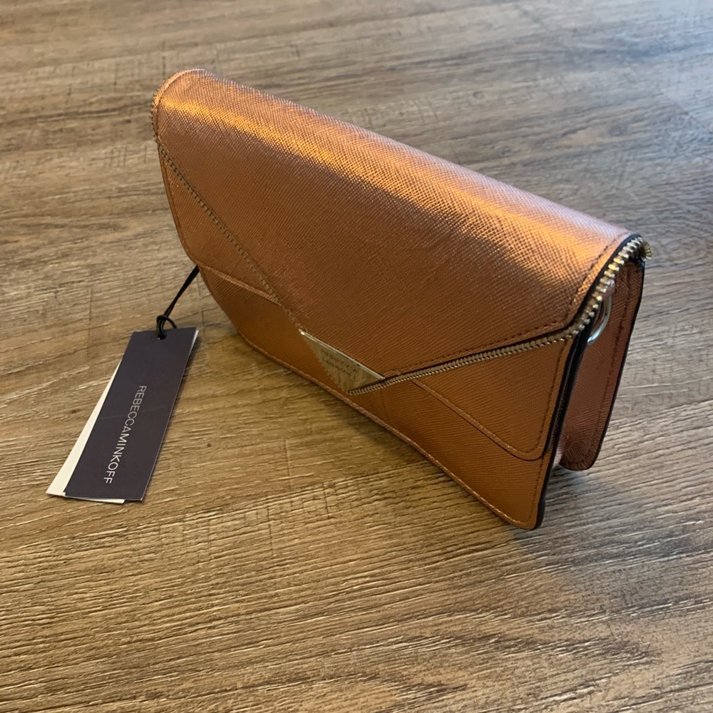 Rebecca Minkoff Clutch Purse NWT Bronze - Picture 7 of 10